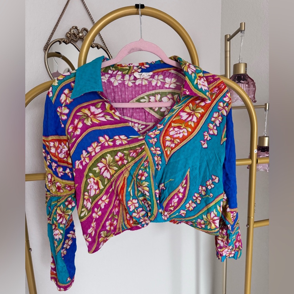 Colorful Spring Blouse from Haute Hippie